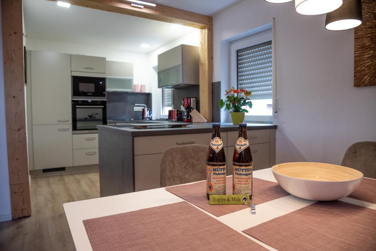 Ferienwohnungen Hopfen Und Malz ฟิชเทลแบร์ก ภายนอก รูปภาพ
